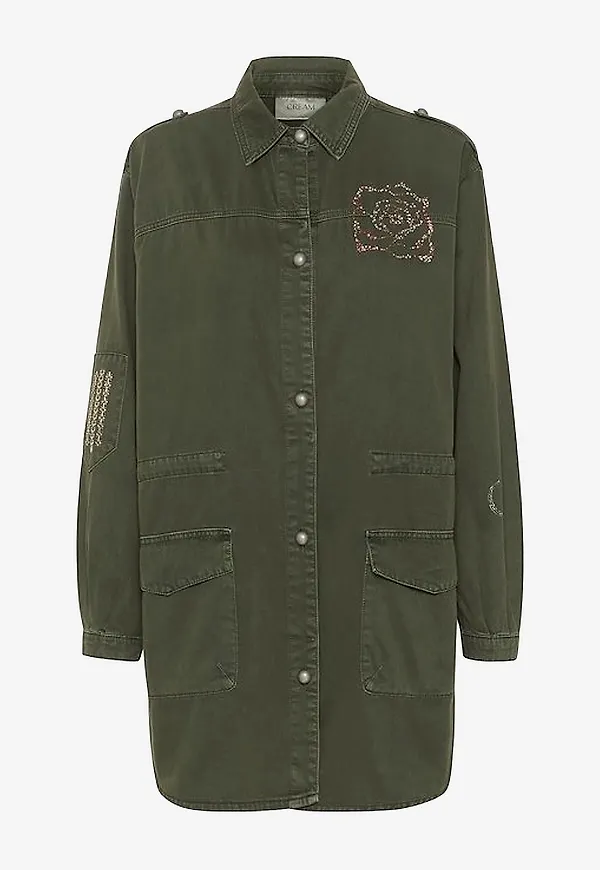 Cream - Skjortjacka crGeorgia Jacket - Grön