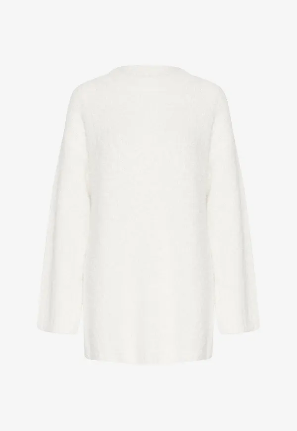 Cream - Tröja crmIska Knit Pullover - Vit