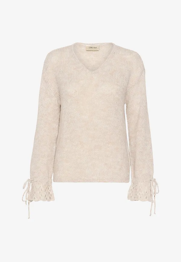 Cream - Tröja crNiso Knit Pullover - Beige