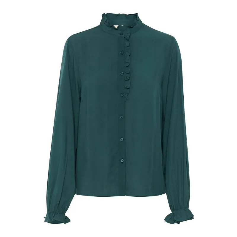 Cream, Blusar & Skjortor , Dam, XS, Feminin Skjortblus Sea Moss