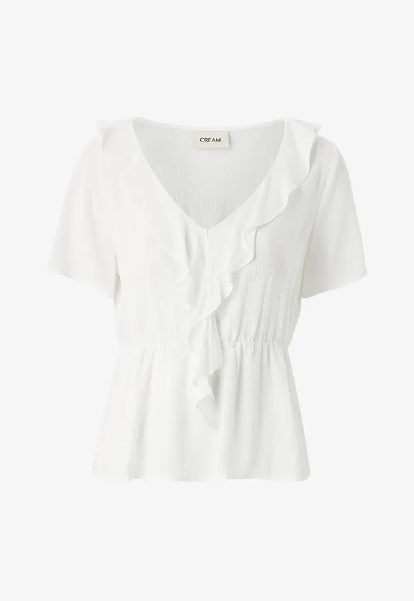 Cream - Blus crAllie Blouse - Vit