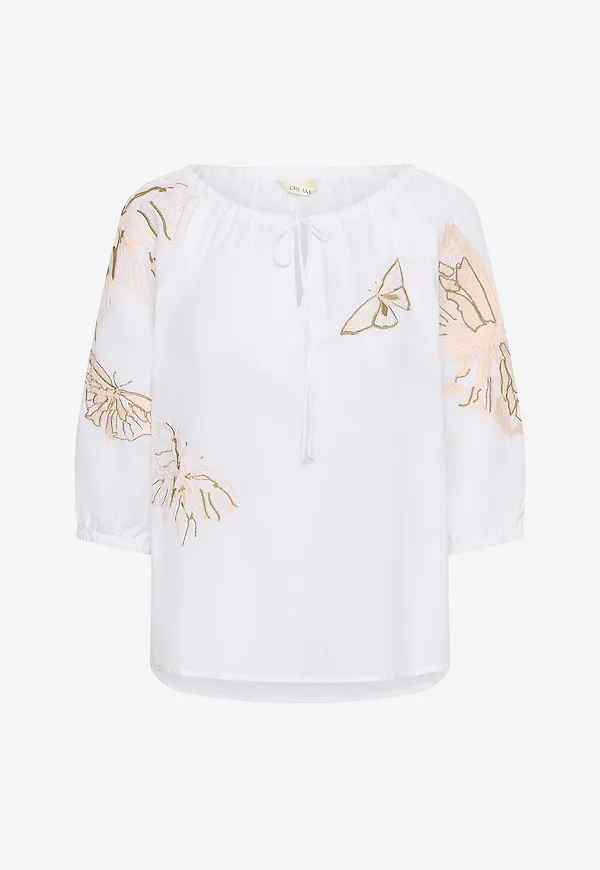 Cream - Blus crBrianna Blouse - Vit