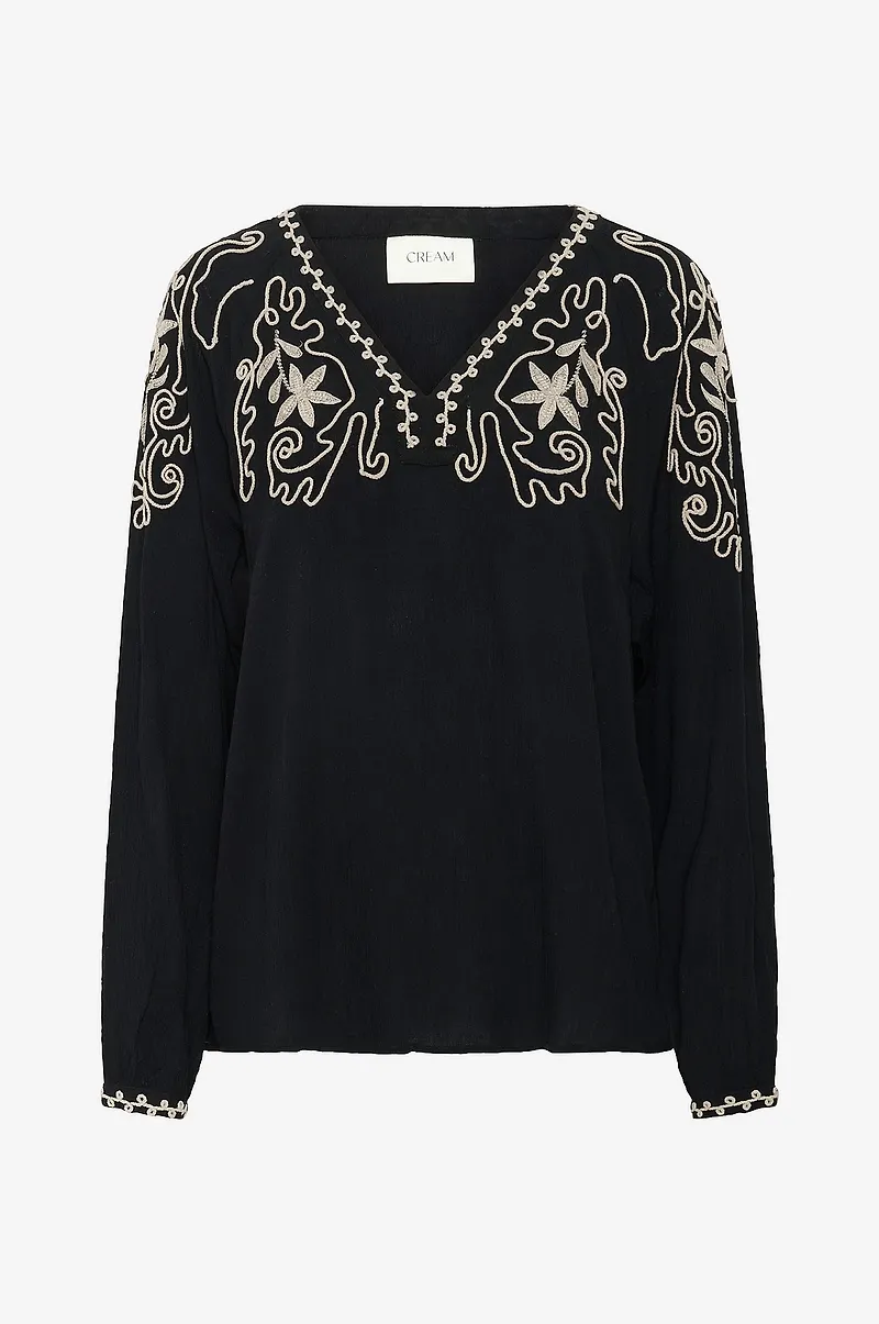 Cream - Blus crRosine - Svart