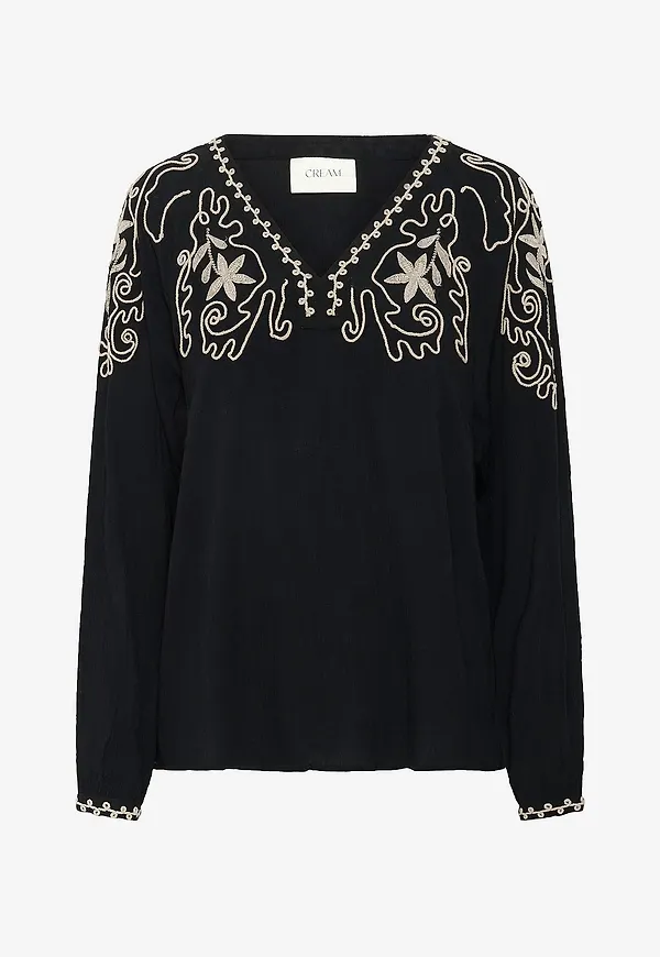 Cream - Blus crRosine - Svart