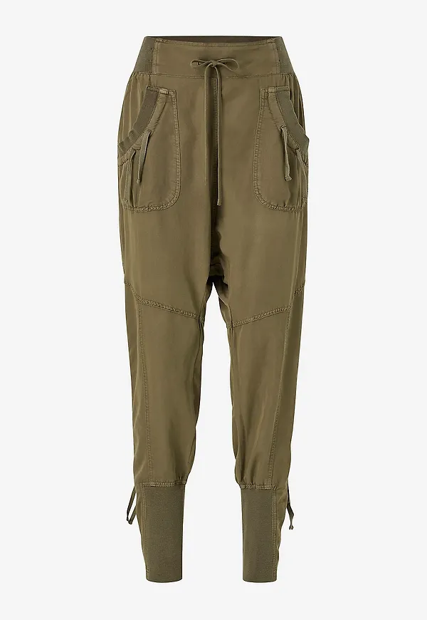 Cream - Byxor Nanna Pants - Grön
