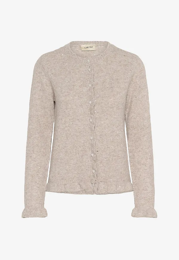 Cream - Cardigan crJolly Knit Cardigan - Grå