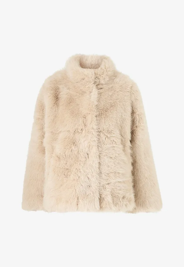 Cream - Fuskpälsjacka crFrimia - Beige