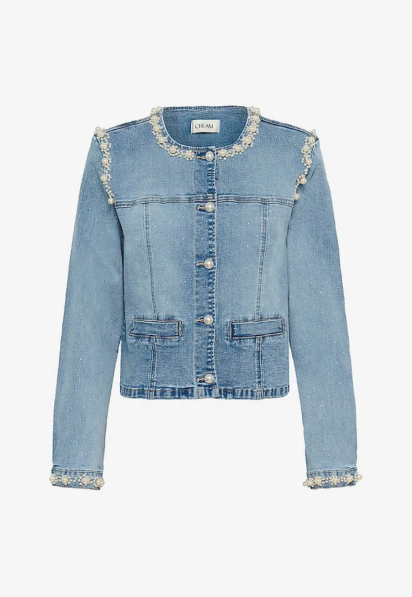 Cream - Jeansjacka crSio Denim Jacket - Blå
