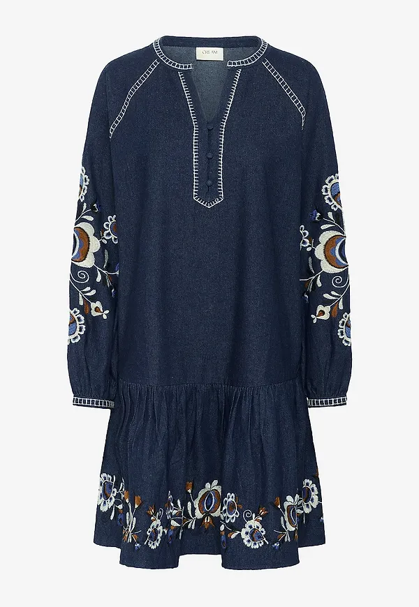 Cream - Jeansklänning crGro Dress - Blå