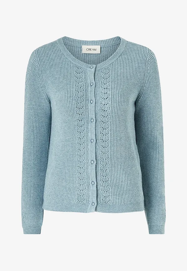 Cream - Kofta crDela Cardigan - Blå