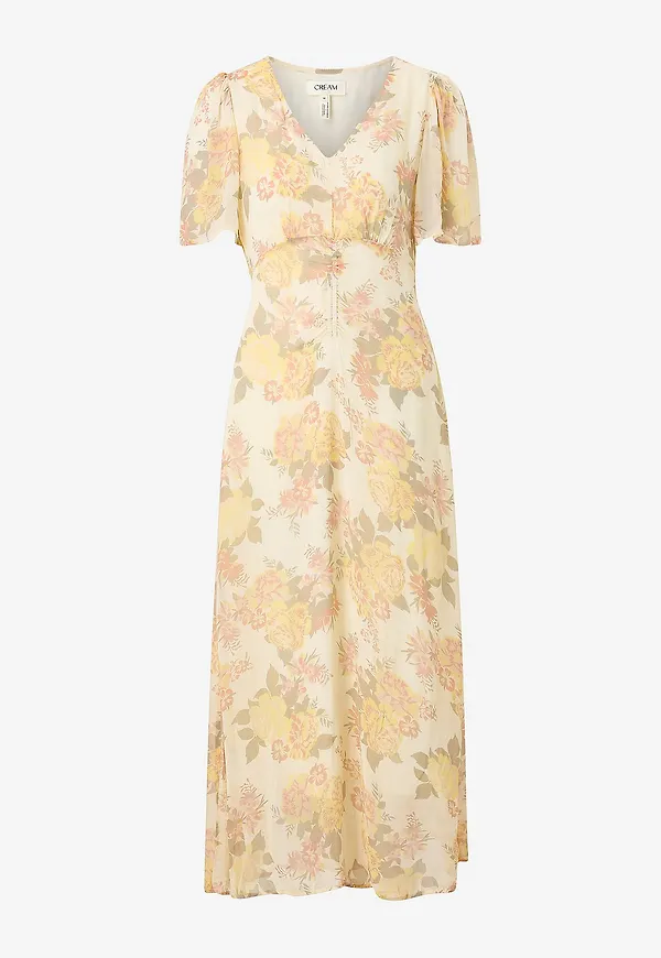 Cream - Maxiklänning Cralitia Dress - Gul