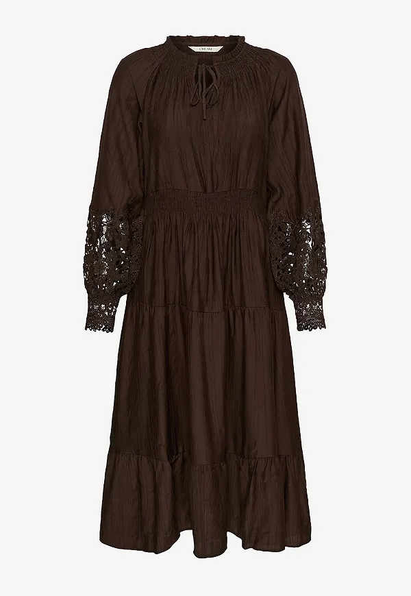 Cream - Midiklänning CRTina Dress - Brun