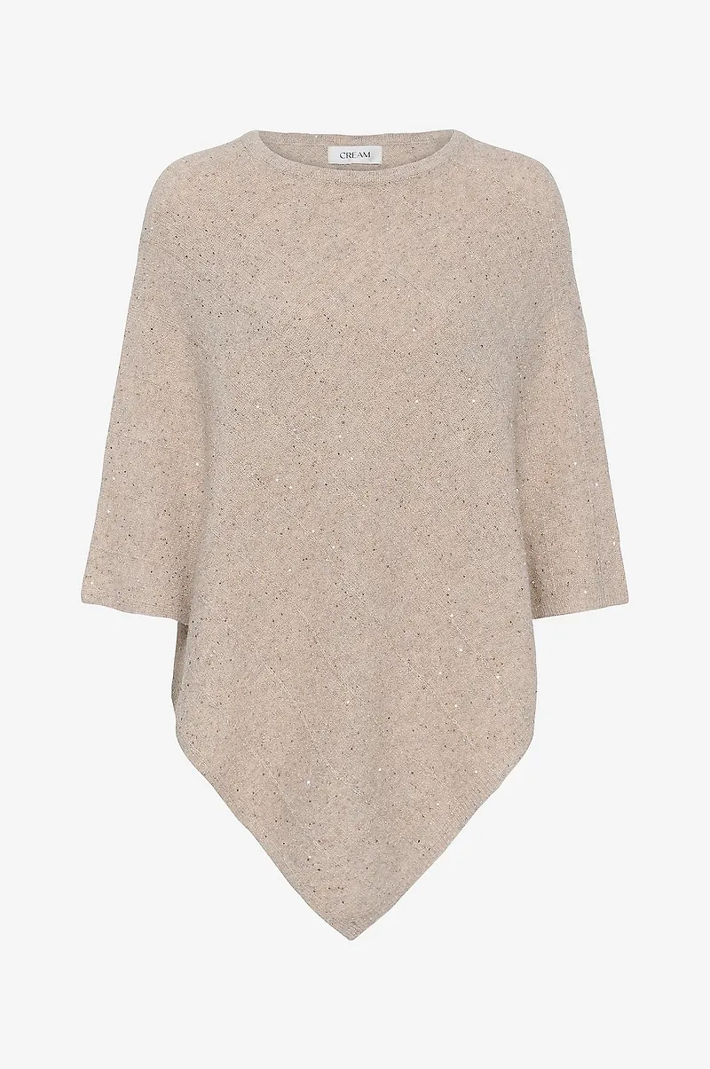 Cream - Poncho CRJone Knit Poncho - Beige