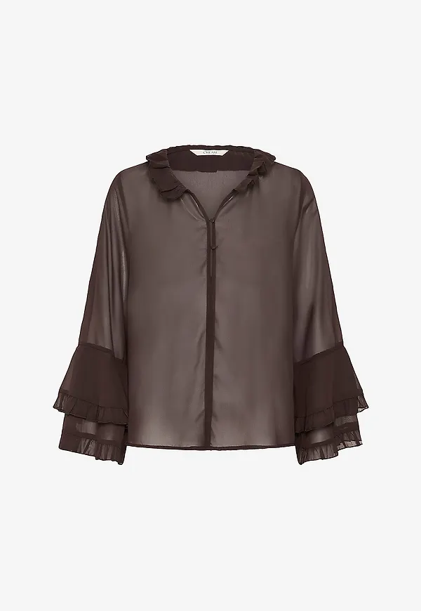 Cream - Skjorta CRFlouncy blouse - Brun