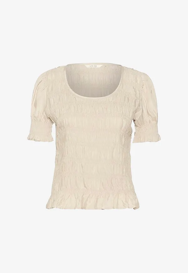 Cream - Topp crHenva O-neck Blouse - Beige