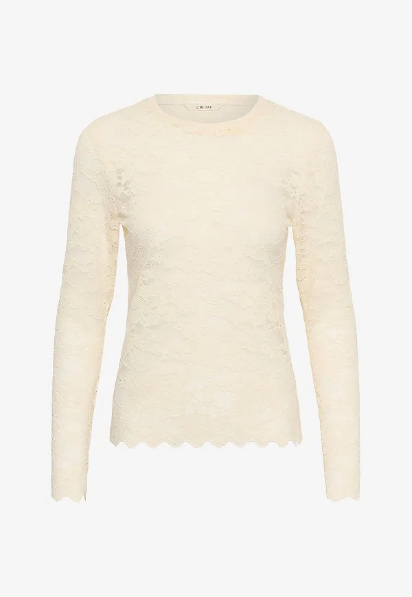 Cream - Topp CRPitia Lace Blouse - Beige