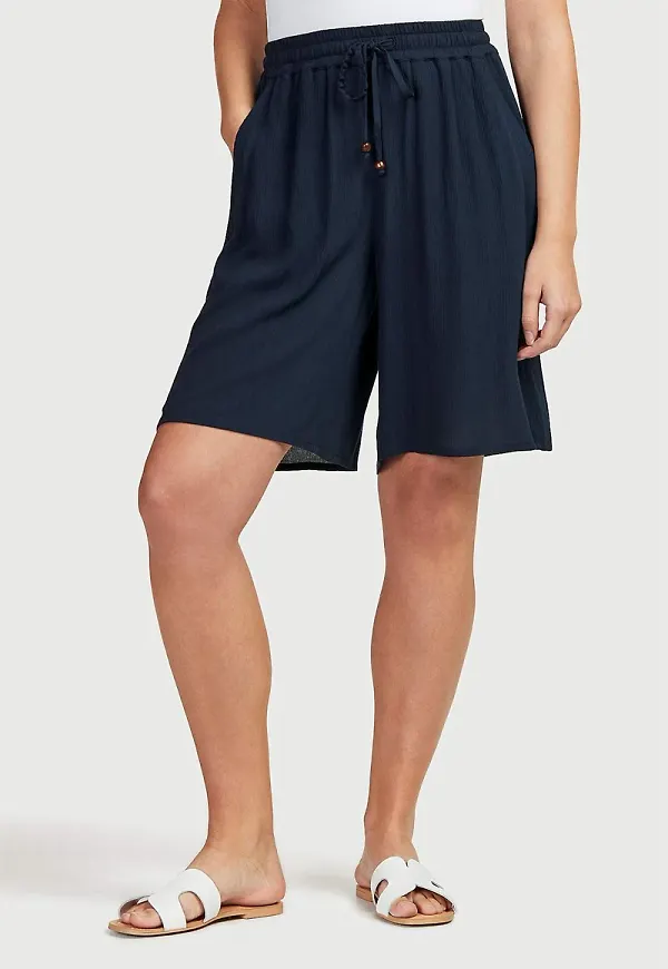 Crepe shorts