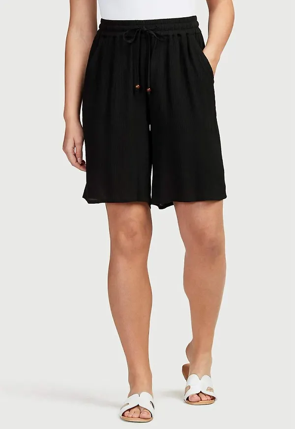 Crepe shorts