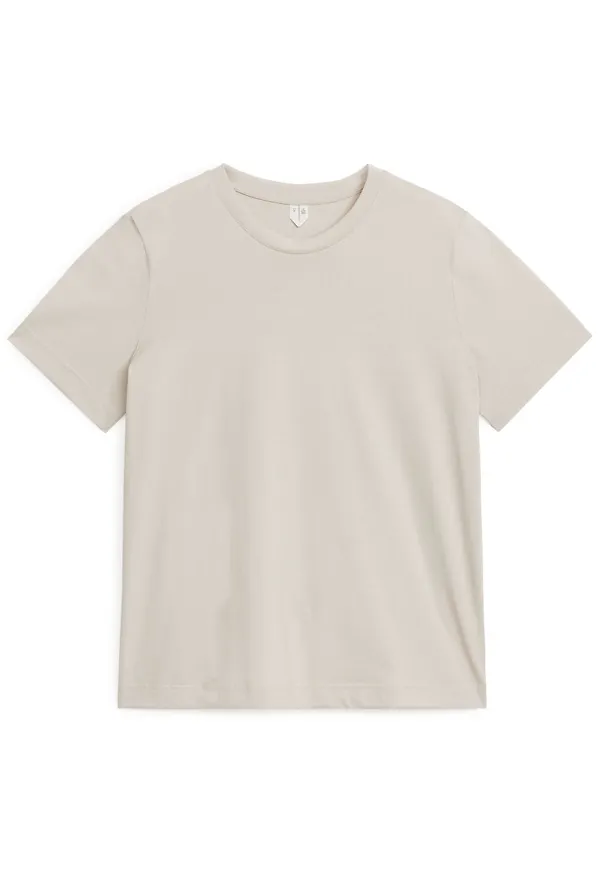 Crew-Neck T-shirt - Beige