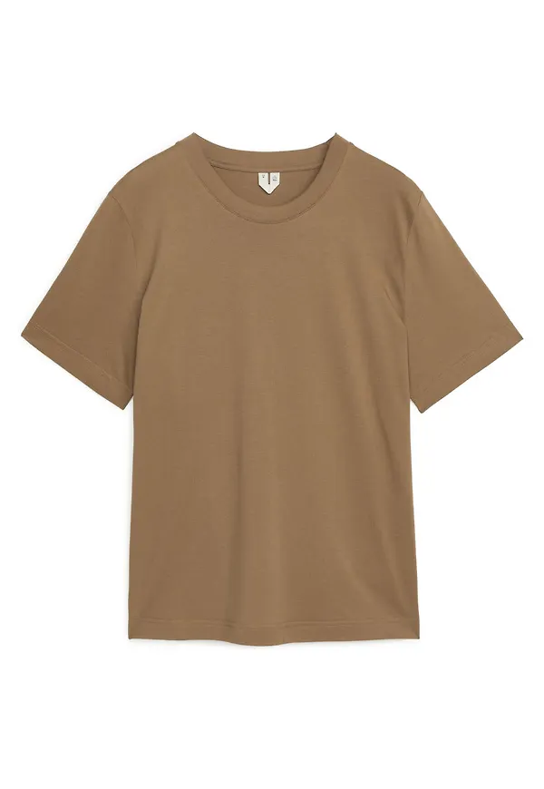Crew-Neck T-shirt - Beige