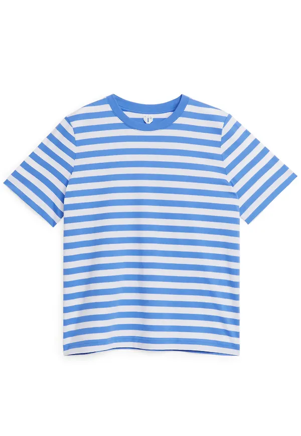 Crew-Neck T-shirt - Blue