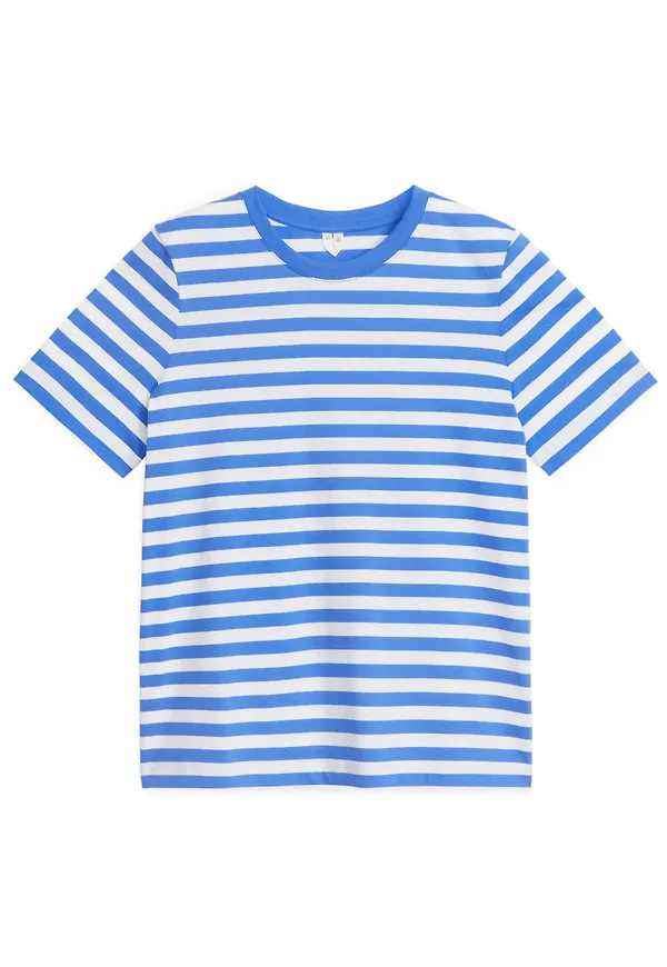 Crew-Neck T-shirt - Blue