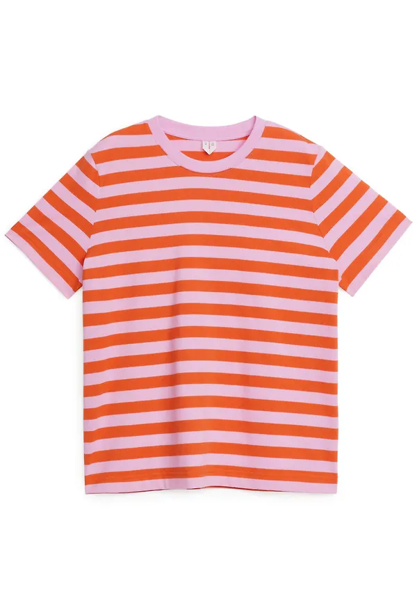 Crew-Neck T-shirt - Orange