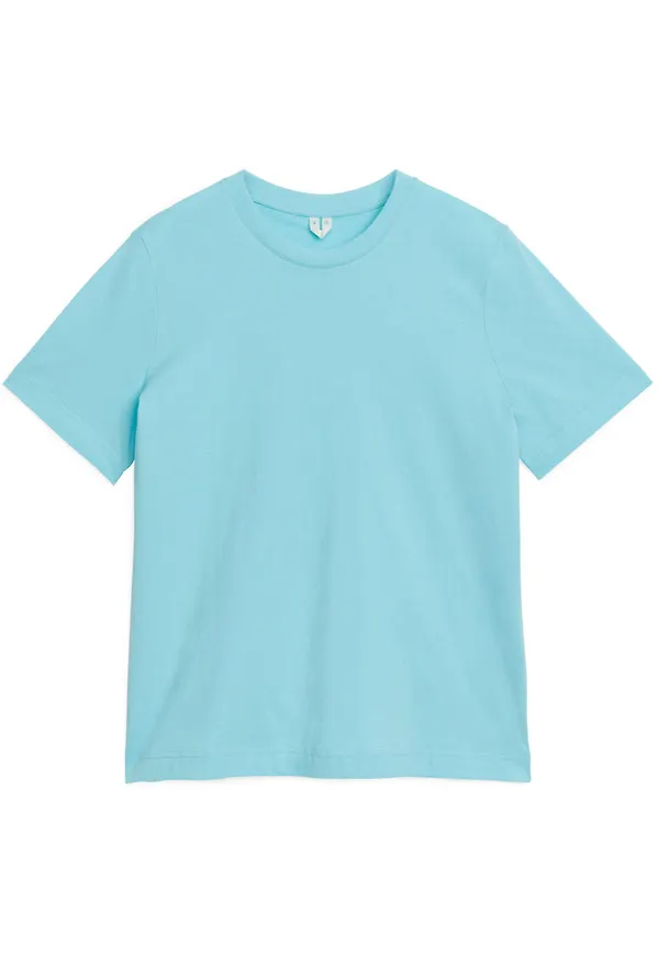 Crew-Neck T-shirt - Turquoise