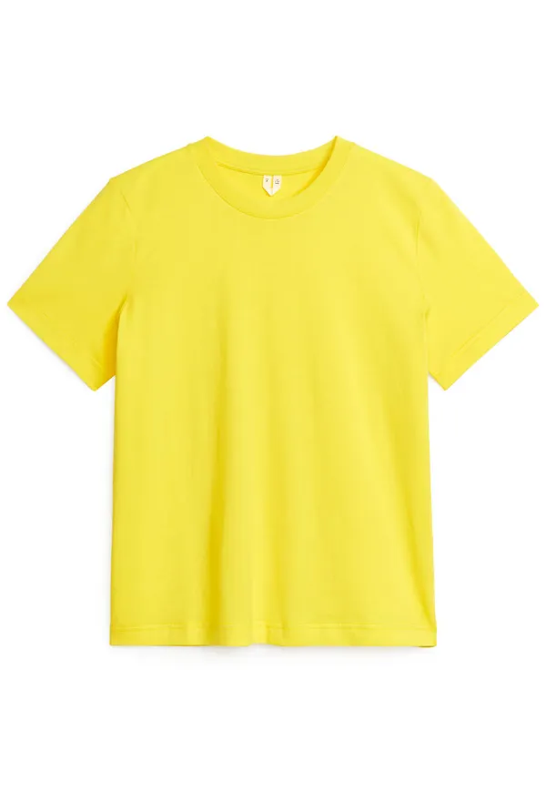 Crew-Neck T-shirt - Yellow
