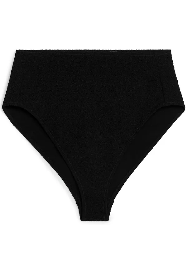 Crinkle Bikini Bottom - Black