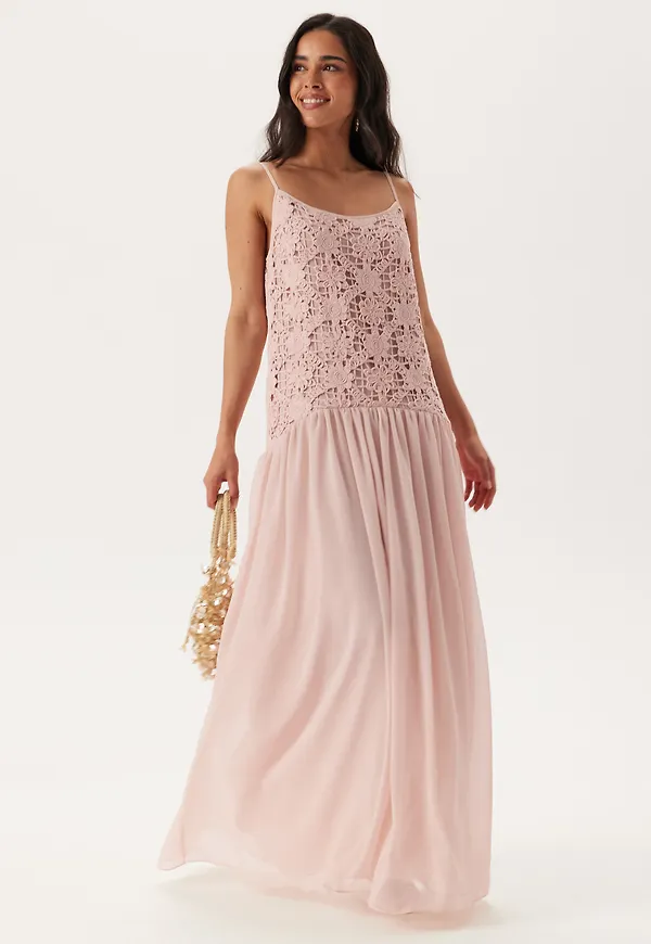 Crochet Bodice Maxi Dress