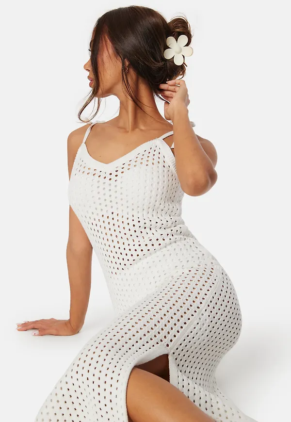 Crochet Knitted Tie Strap Dress