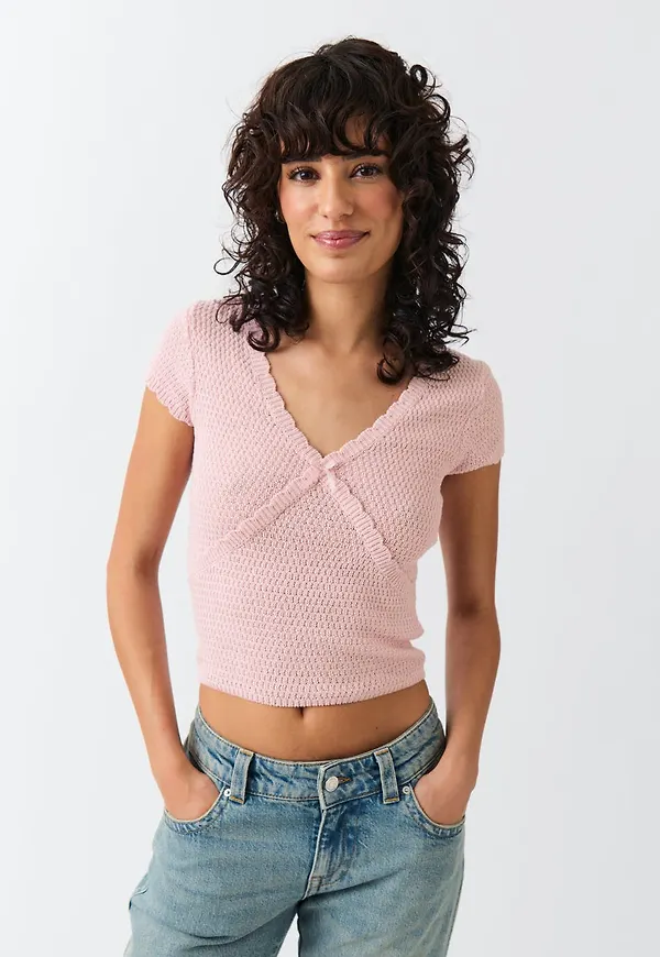 crochet knitted top