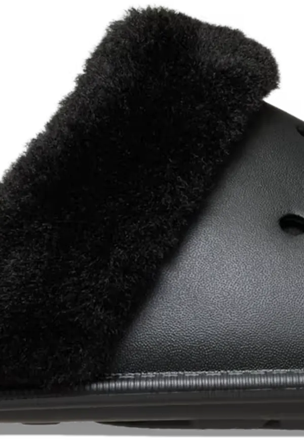 Crocs Classic Fuzz Scuff Black