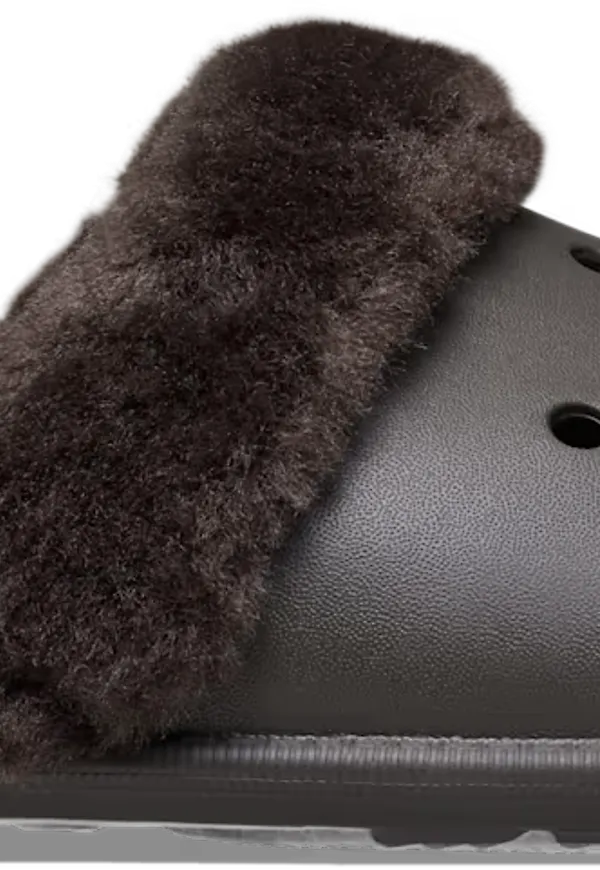 Crocs Classic Fuzz Scuff Dark Cocoa