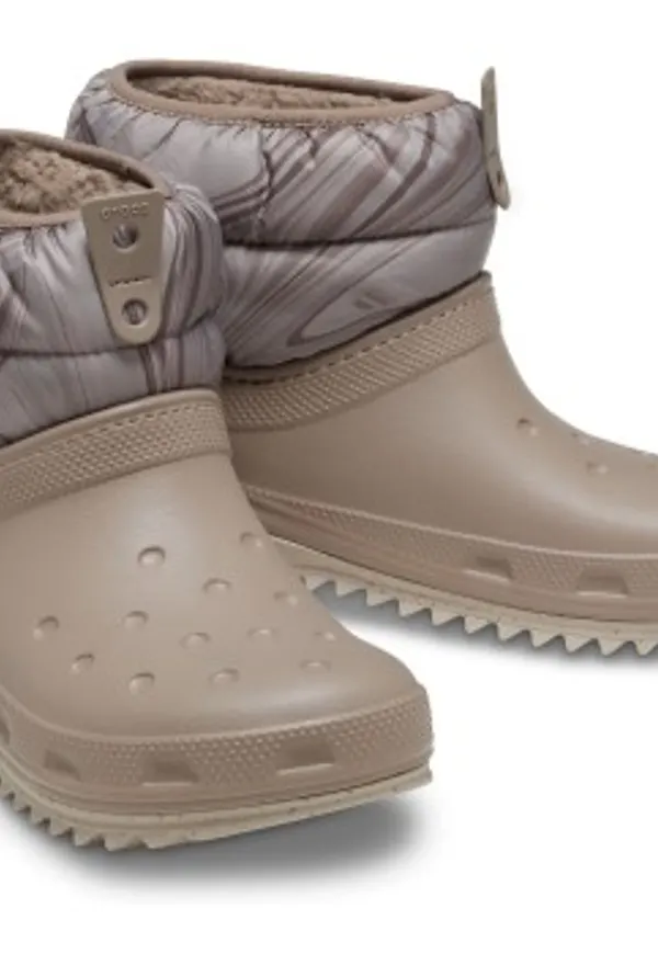 Crocs Classic Neo Puff Shorty Boot W Beige US W8 (EU 38-39) Dam
