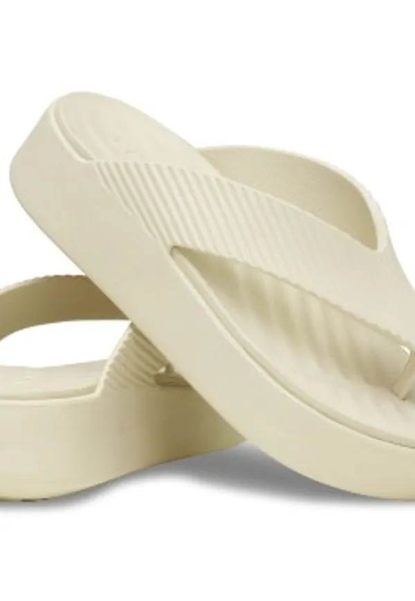 Crocs Getaway Groove Platform Flip Benvit US W10 (EU 41-42) Dam