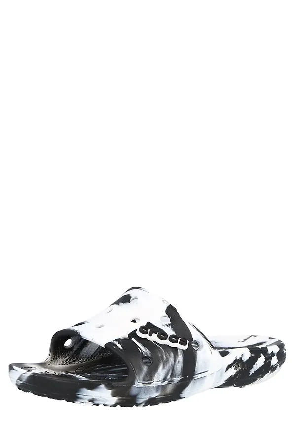 Crocs Pantolette svart / vit