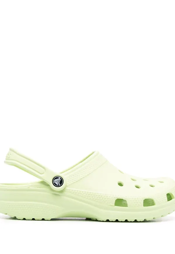 Crocs perforerade slingback-tofflor - Grön