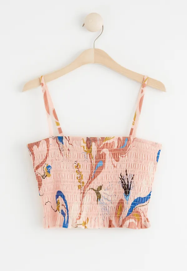 Croppad topp med smock