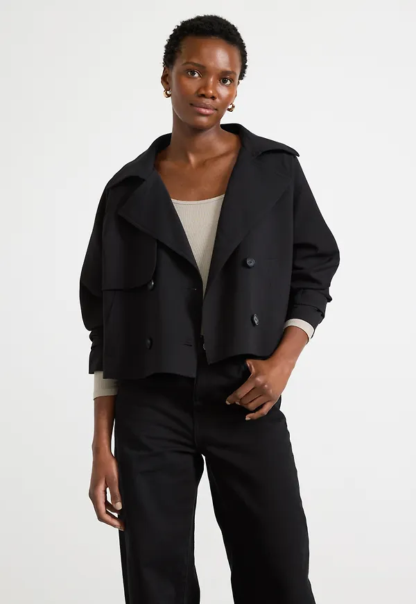 Croppad Trenchcoat