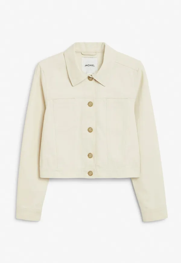 Cropped boxy jacket - Beige