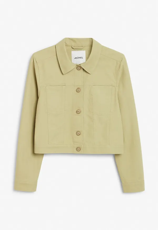 Cropped boxy jacket - Yellow