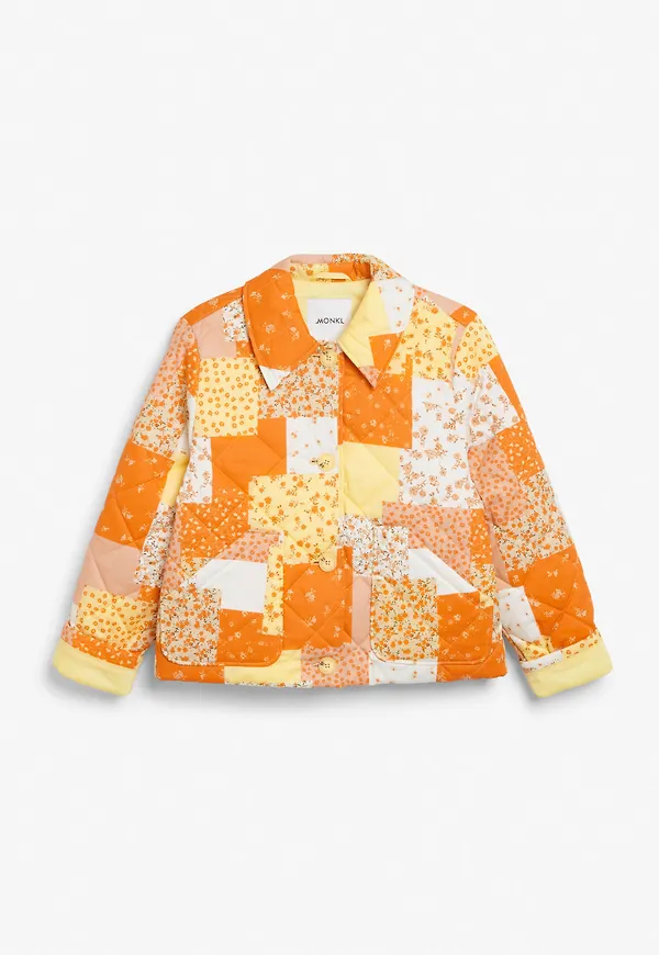 Cropped padded jacket - Orange