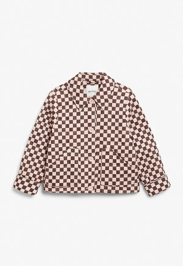 Cropped padded jacket - Pink