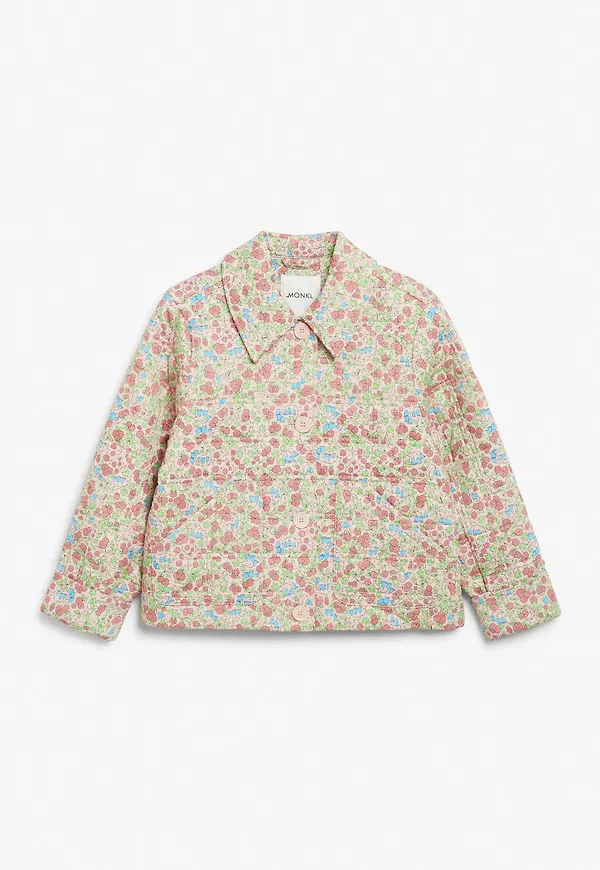 Cropped padded jacket - Pink
