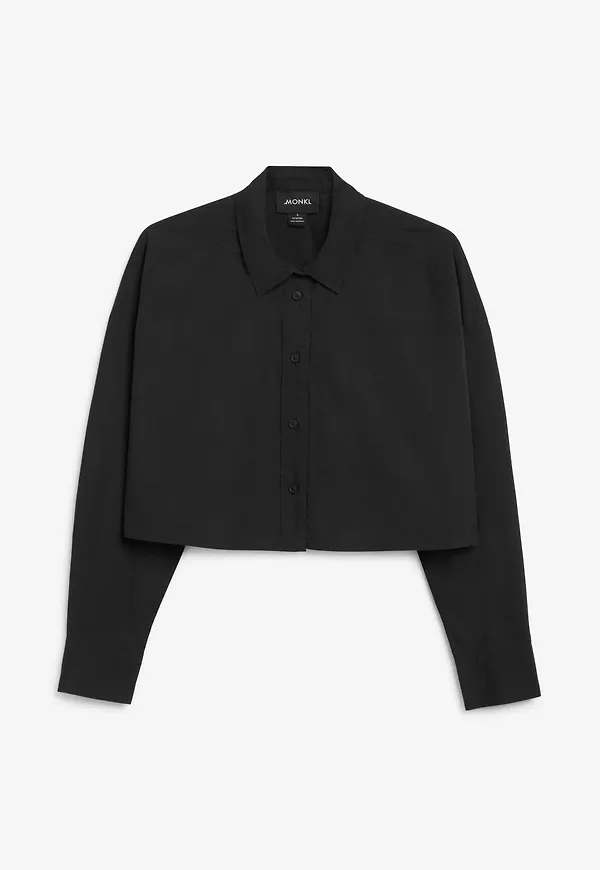 Cropped shirt - Black