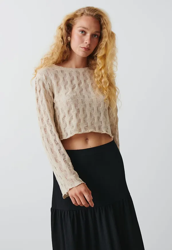Cropped sweater
