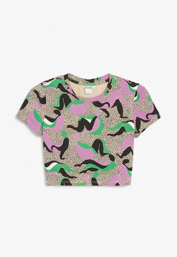Cropped t-shirt - Beige