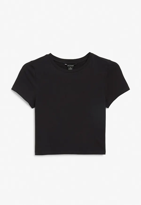 Cropped t-shirt - Black